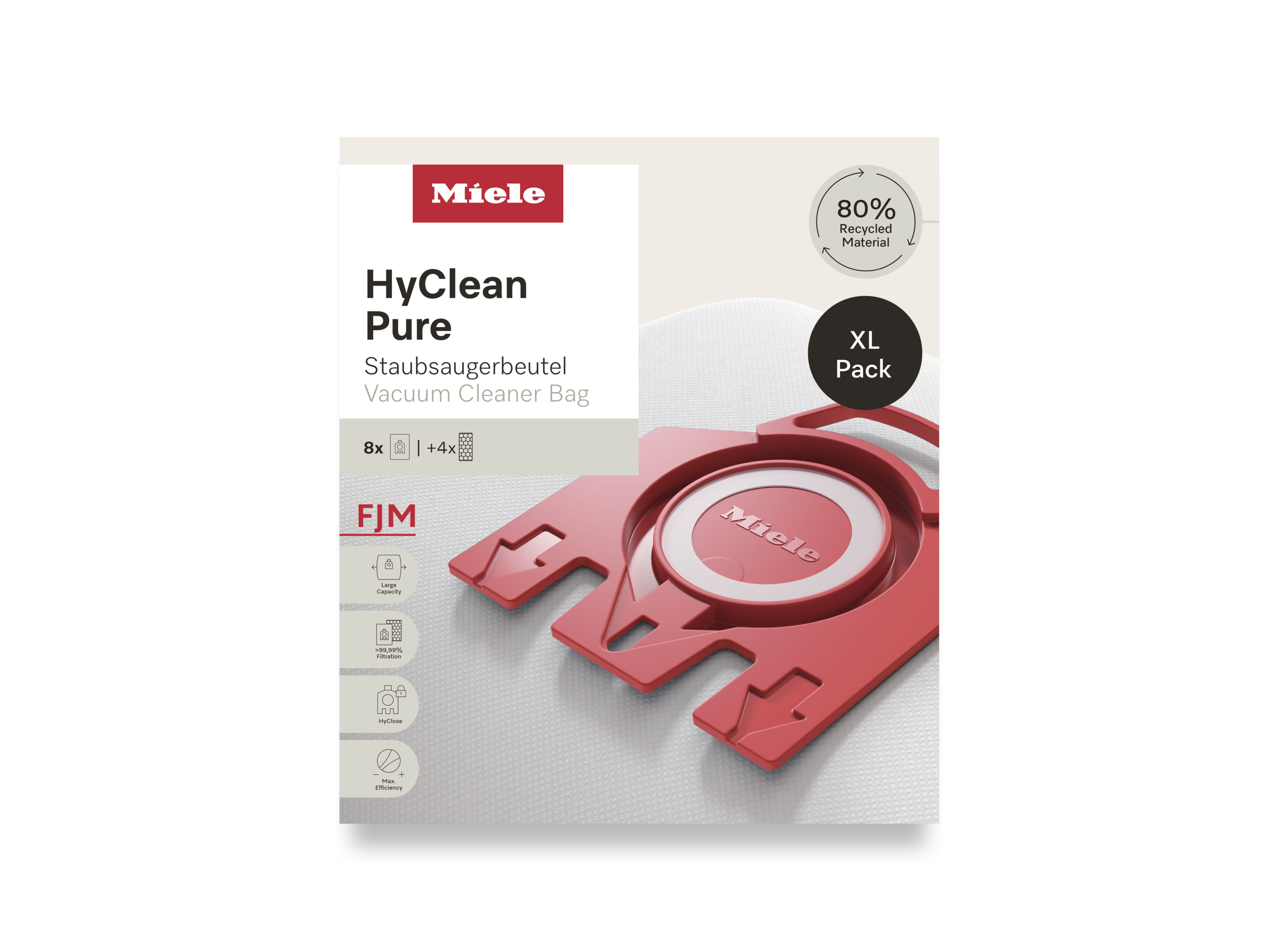 Комплект мешков-пылесборников HyClean Pure FJN XL Miele купить в Санкт-Петербурге | Всегда в наличии! | Артикул 12498160 | Официальный сайт