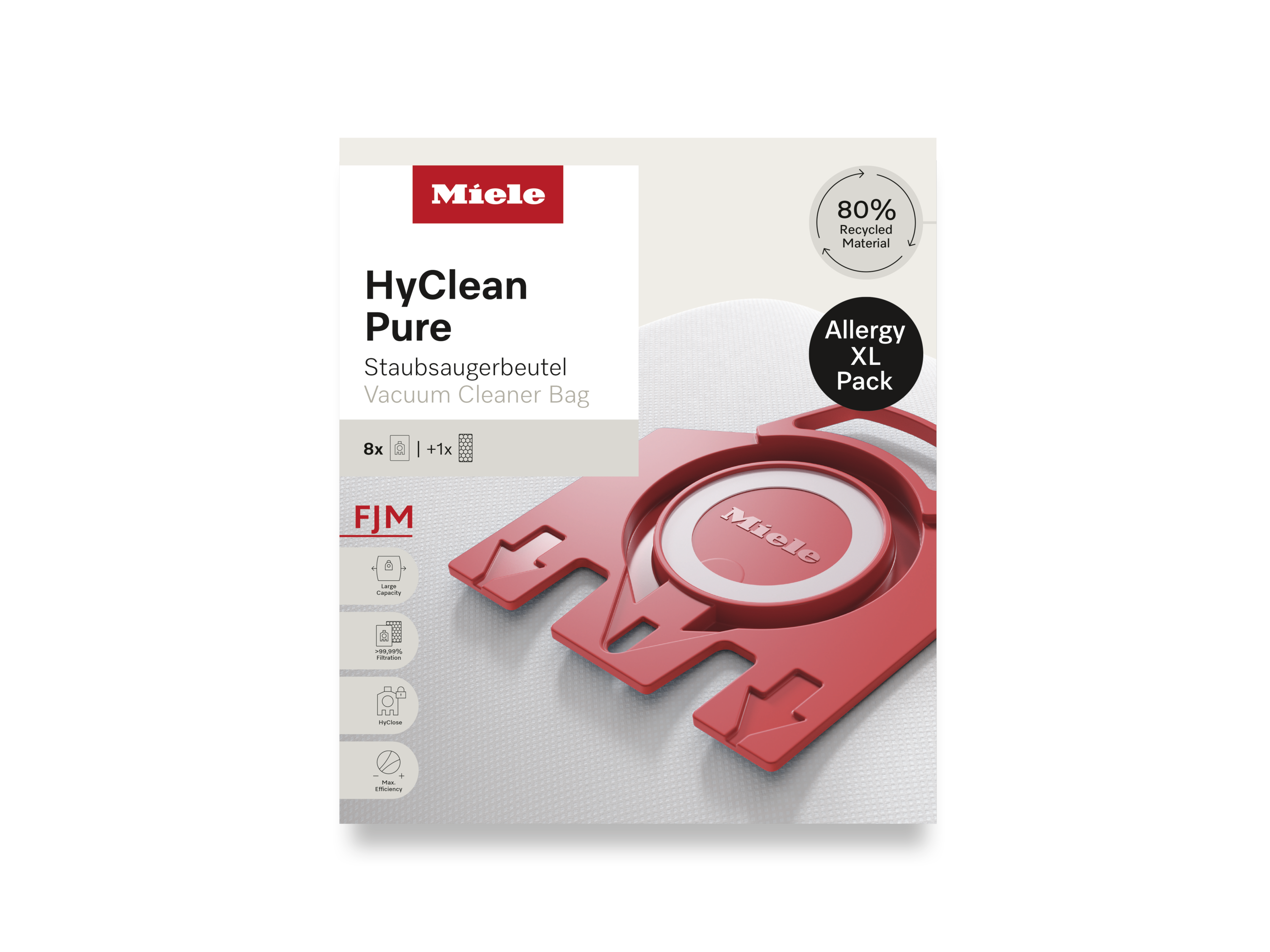 Комплект мешков-пылесборников HyClean Pure FJN Allergy XL Miele купить в Санкт-Петербурге | Всегда в наличии! | Артикул 12498190 | Официальный сайт