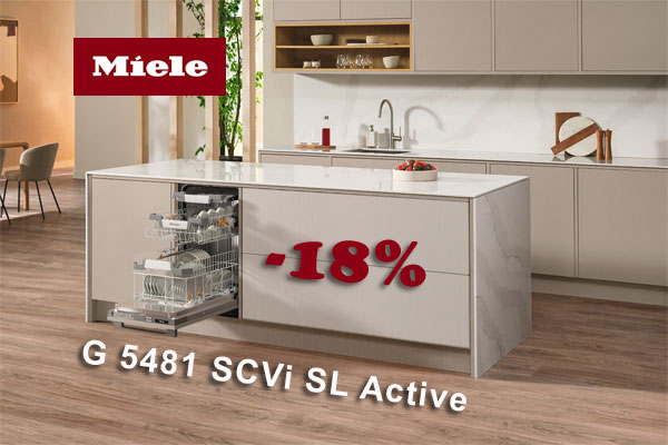 Скидка 18% на посудомоечную машину G 5481 SCVi SL Miele Скидка 18% на посудомоечную машину G 5481 SCVi SL Miele