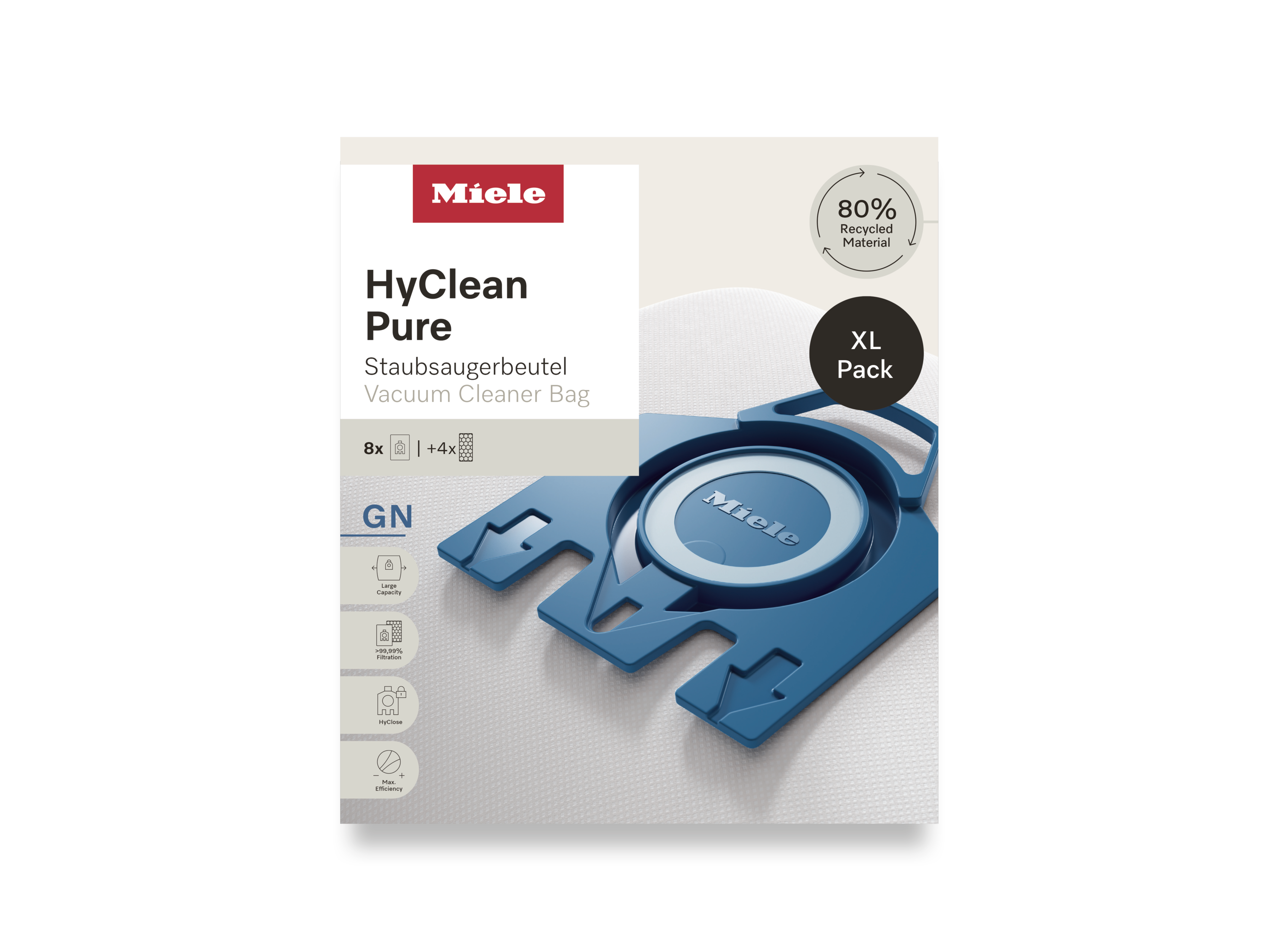 Комплект мешков-пылесборников HyClean Pure GN XL Miele купить в Санкт-Петербурге | Всегда в наличии! | Артикул 12497870 | Официальный сайт