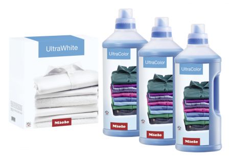 Набор моющих средств для стиральных машин 3хUltraColor + 1хUltraWhite Miele купить в Санкт-Петербурге | Всегда в наличии! | Артикул 11347740 | Официальный сайт