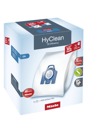 Комплект мешков пылесборников Allergy XL Pack 2 HyClean GN + фильтр HA50 Miele купить в Санкт-Петербурге | Всегда в наличии! | Артикул 10632880 | Официальный сайт